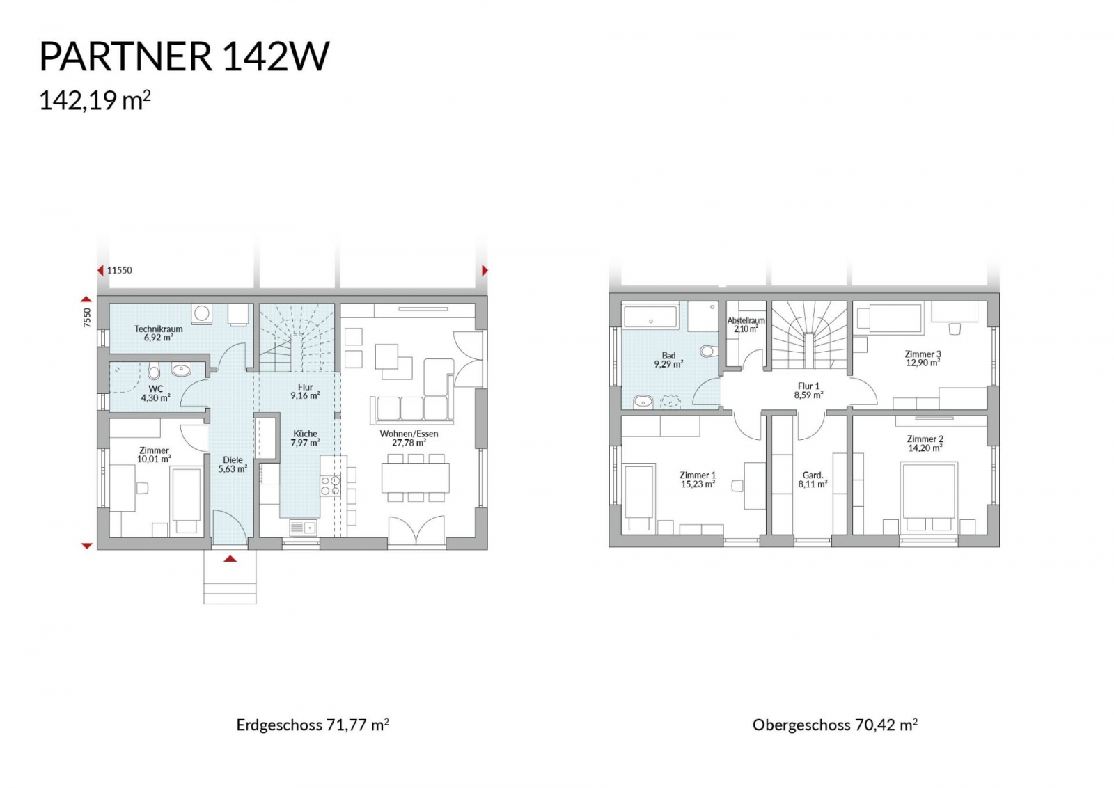 Doppelhaus Partner 142W